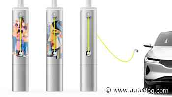 Voltpost shows device to convert lamp posts to EV chargers