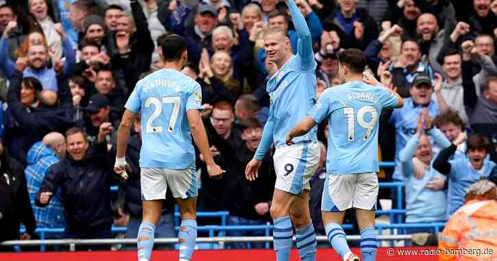 5:1 gegen Luton: Manchester City vorübergehend Spitzenreiter