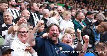 Newcastle United fans celebrating 4-0 win over Tottenham at St James' Park - in pictures