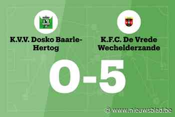Zeven opeenvolgende overwinningen voor Wechelderzande na 0-5 winst tegen Dosko