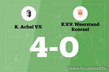 Achel VV A wint thuis van W. Koersel
