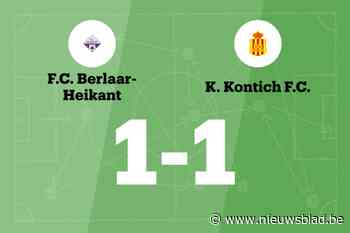 Berlaar-Heikant en Kontich delen de punten