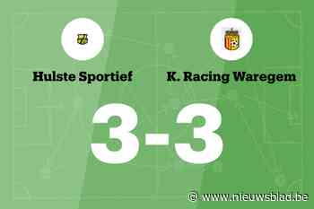 Hulste Sportief en Racing Waregem B spelen 3-3
