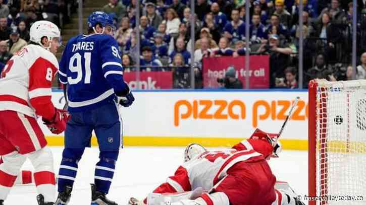 Wings top Leafs in OT; Matthews scores No. 69