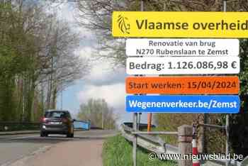 Onderhoudswerken aan brug gaan van start: verkeer moet omrijden tot eind dit jaar