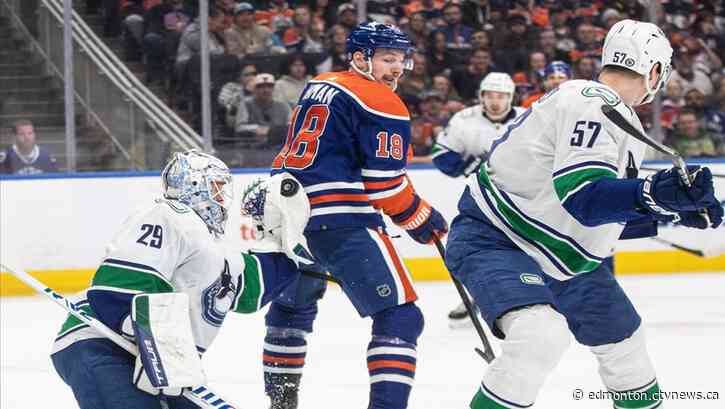 Canucks edge Oilers 3-1, closer to clinching Pacific Division title