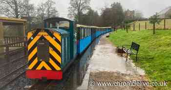 'I rode the heritage railway line that cuts through the North Northumberland countryside'