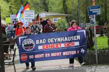 Etwa 60 Teilnehmer beim dritten Protestmarsch