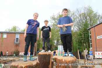 Der neue Schulhof der Gesamtschule Halle