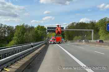 Drei Schwerverletzte bei Unfall auf der A30 bei Löhne