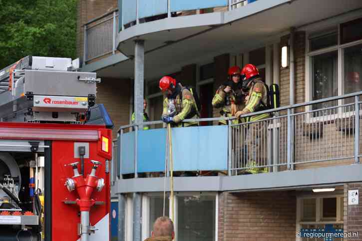 Korte brand in flatwoning aan de Pampusstraat in Purmerend