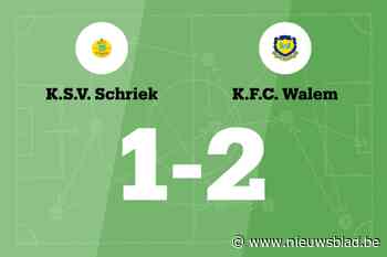 Walem toont wederom uitstekende vorm met zege op Schriek