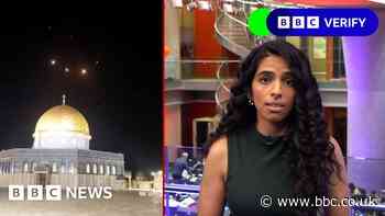 BBC Verify examines video from Iran's attack on Israel
