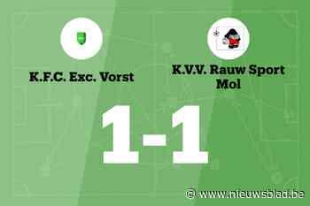 Exc. Vorst en Rauw delen de punten