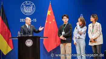 Kanzler Olaf Scholz pocht in China auf gleiche Wettbewerbsbedingungen für Autohersteller