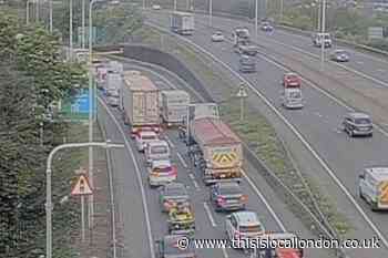 M25 in Essex near Dartford Crossing closed due to crash