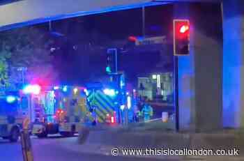 Staples Corner: Pictures from scene of fatal crash
