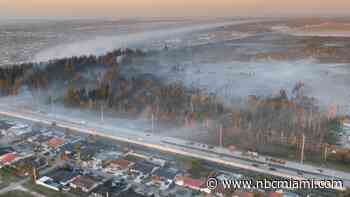 Massive brush fire prompted temporary closure of SW 8th Street