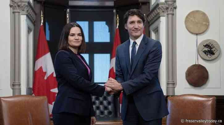 Canada announces more sanctions on Belarus as opposition leader visits Ottawa