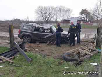 Drivers injured in two separate collisions with hydro poles: OPP