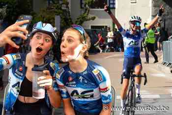 Lore De Schepper (18) wint allereerste wedstrijd bij de profs na solo van ruim 40 km: “Dit betekent heel veel voor mij”