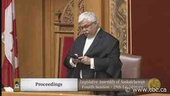 Unruly day at the Sask. Legislature: Harpauer apologizes, Harrison storms out