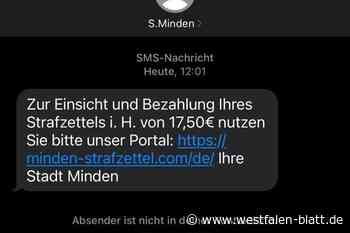 Stadt Minden betont: „Wir verschicken keine SMS!“
