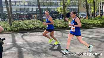 Anouk liep de marathon en ging daarna op haar knieën voor haar vriend: 'Marathon is als een sprookje'