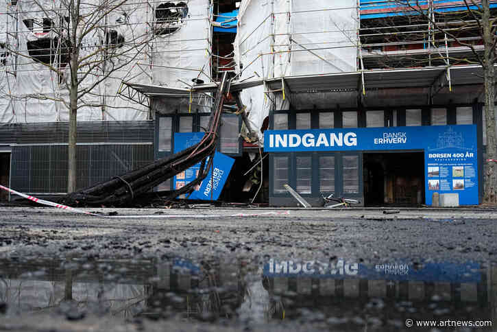 As Copenhagen’s Old Stock Exchange Building Burns, Artworks are Carried to Safety