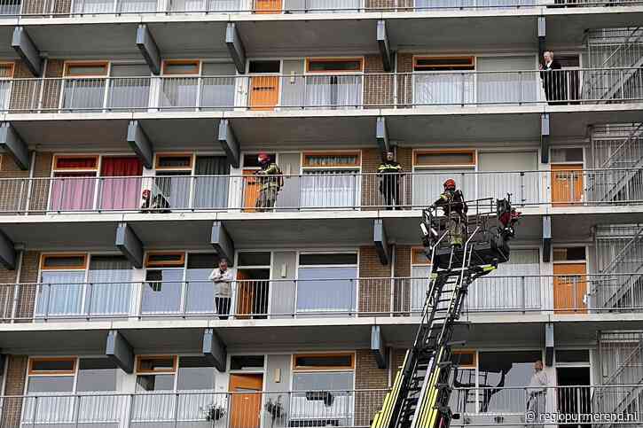 Keukenbrandje Anne Franklaan – oudere bewoner nagekeken door ambulance