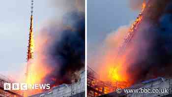 Historic Copenhagen stock exchange goes up in flames