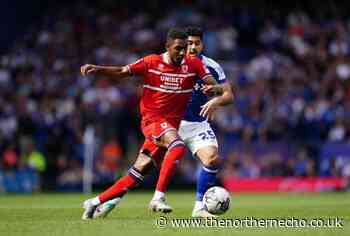 Michael Carrick's challenge to Middlesbrough winger Isaiah Jones