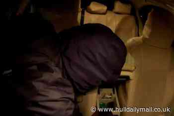 CCTV shows moment Hull taxi driver's car is raided by thief in middle of the night