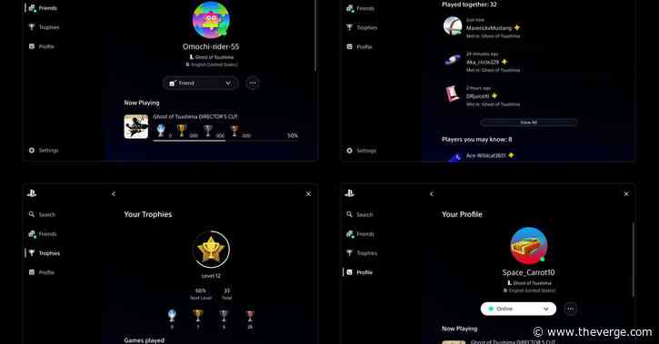 Sony’s new PlayStation PC overlay and shared Trophies arrive with Ghost of Tsushima