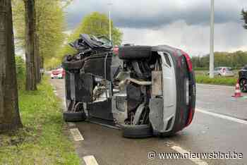 Bestuurder lichtgewond bij spectaculair ongeval op Houtlaan in Wijnegem