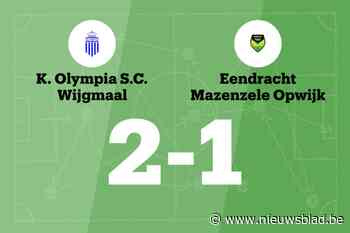Olympia Wijgmaal maakt tegen Eendracht Mazenzele Opwijk einde aan slechte reeks