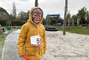 Tijger Wout (5) heeft geen schrik voor regen of hagel