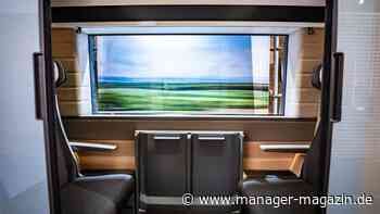 Deutsche Bahn hat ein Zweierabteil mit Milchglasscheibe entwickelt