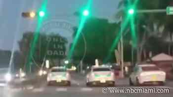 Viral video shows Miami-Dade Police cruisers apparently racing each other