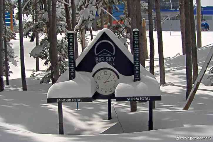 Big Sky Resort Enjoying 14 Inches Of New Snow