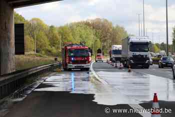 Truck krijgt pech op E17 in Waasmunster