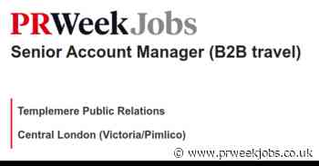 Templemere Public Relations: Senior Account Manager (B2B travel PR)