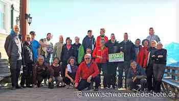 DAV Nagold: Alle genießen Wetter und Weitsicht