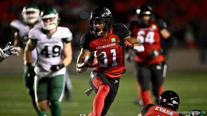 Redblacks announce running back Williams has surgery for off-season training injury