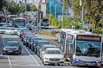 An Paderborner Hauptkreuzung fällt die Ampel aus