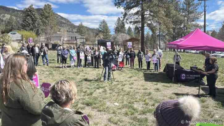 Nurses rally to pressure B.C. NDP govt. to make changes at hospital in Merritt; ER was closed 17 times in 2023