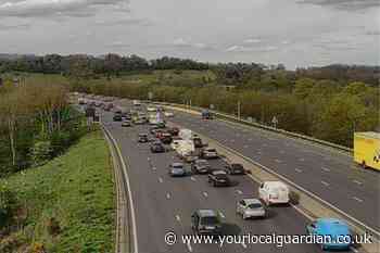 M23 Surrey crash near Gatwick Airport: Six people in hospital