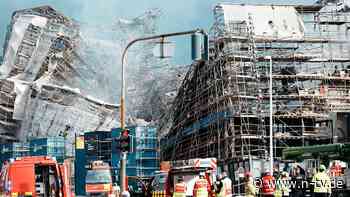 Nach verheerendem Großbrand: Fassade der alten Börse in Kopenhagen eingestürzt