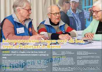 Inloopspreekuurvragen over de bus trein of haltetaxi in Borne