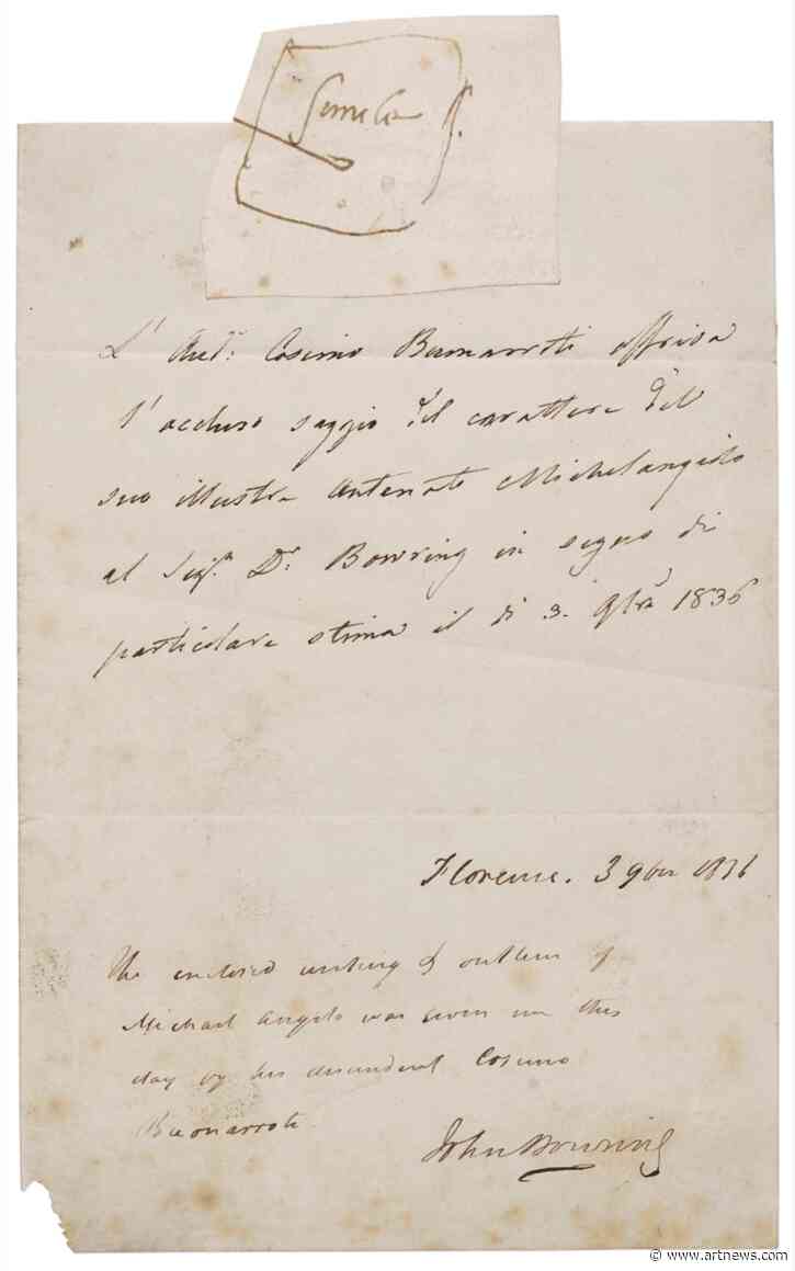 A Quick Scribble by Michelangelo Sold for Over $200K at Christie’s New York